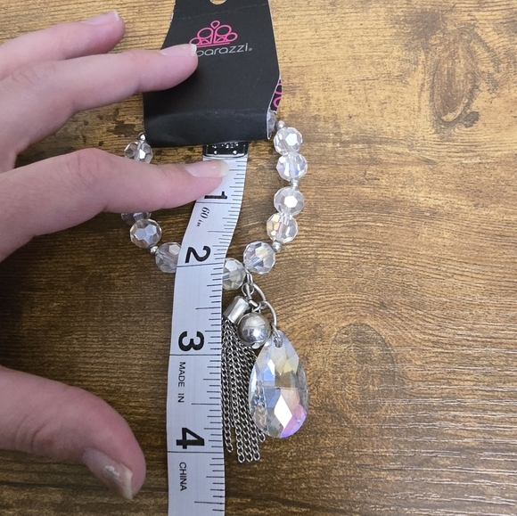New Paparazzi Crystal Beaded Stretchy Bracelet with Tassel - Picture 4 of 5